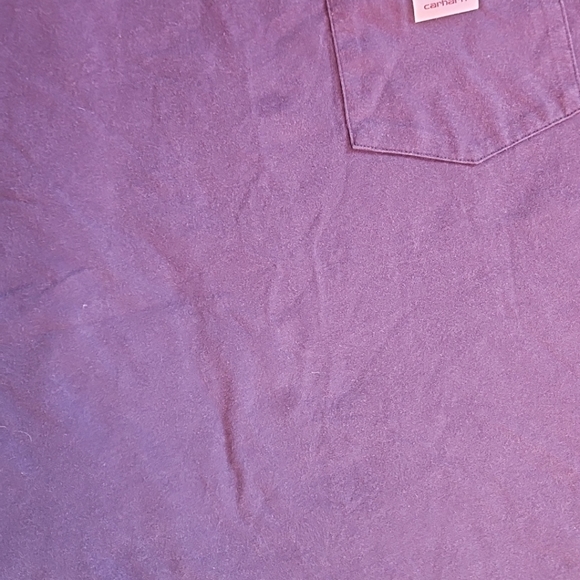 Carhartt Mens Large Force Relaxed Fit Midweight SS Pocket T Shirt Dark Blue - Picture 6 of 7